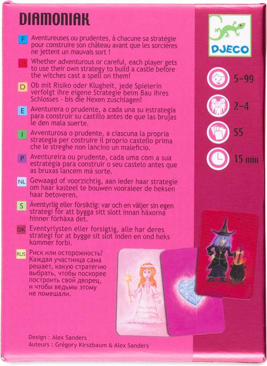 Actual product image Djeco Diamonia card game (mult) (German, French)