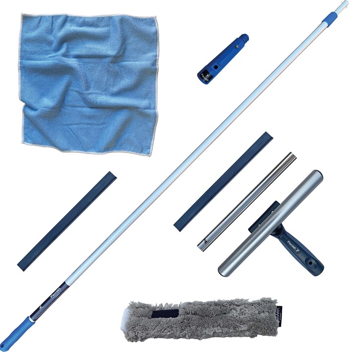 Image du produit FenWi Kit de nettoyage de fenêtre télescopique de 3 m
