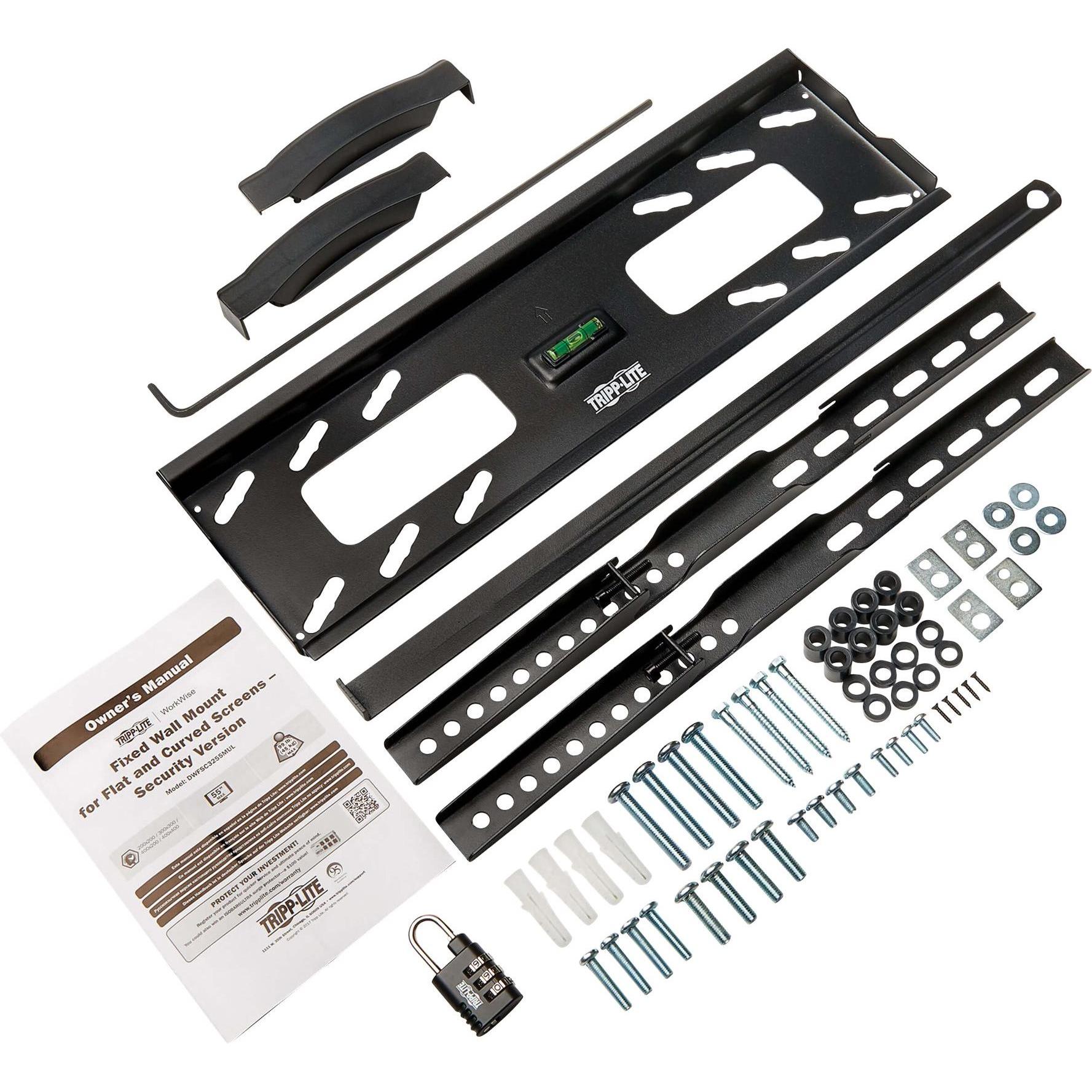 Thumbnail - Eaton Fixed TV Wall Mount 81,28cm 32Zoll - 139,7cm 55Zoll Heavy Duty Security Televisions (Wand, 55", 68.04 kg), TV Wand...