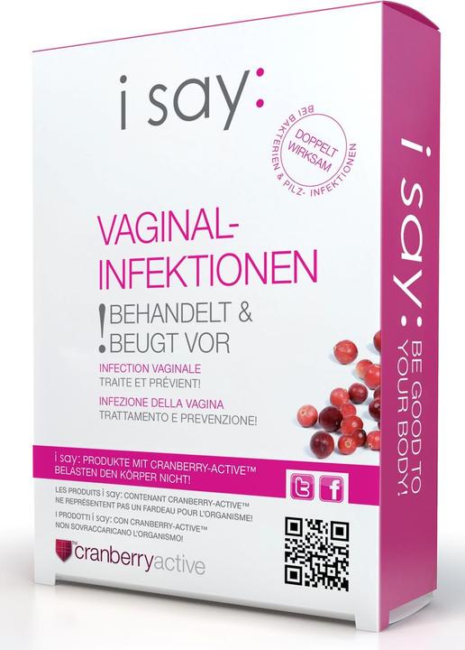 Produktbild isay Vaginaltabletten mit Cranberry 1 (Vaginalzäpfchen)