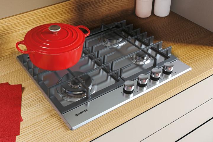 Image du produit Candy Hoover H-HOB 300 GAS HHG6BF4MX Inox Encastrable 60 cm 4 brûleur(s)