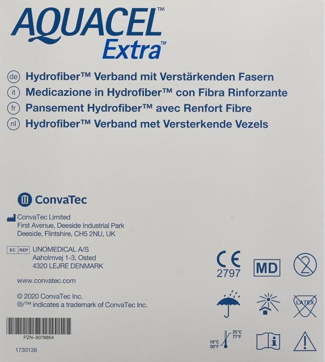 Actual product image Aquacel Extra Hydrofiber bandage (5 x)