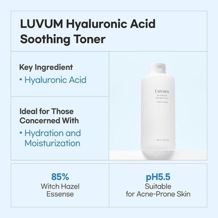 Produktbild Luvum Witch Hazel Hyaluronsäure Toner mit niedrigem pH-Wert