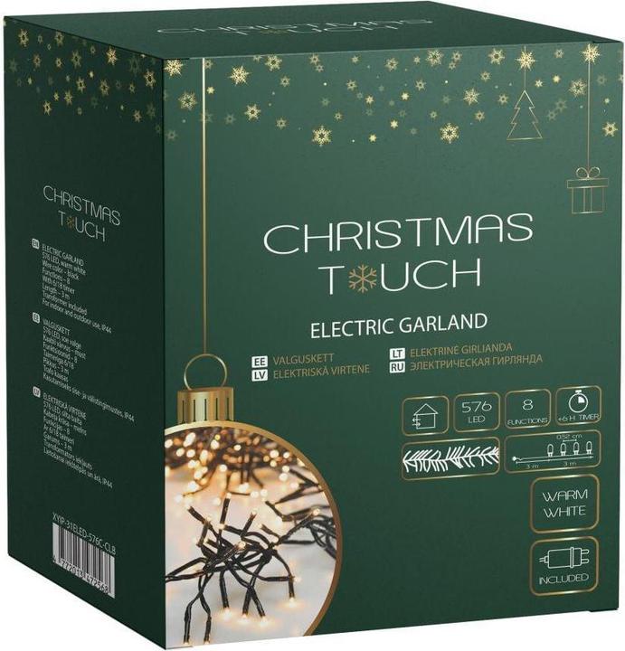 Produktbild Christmas To Garland of light bulbs Christmas Touch Cluster, 3 m, warm