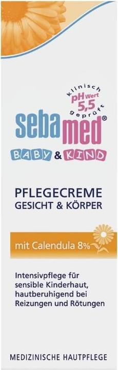 Produktbild Sebamed Baby Care Cream Face & Body With Calendula