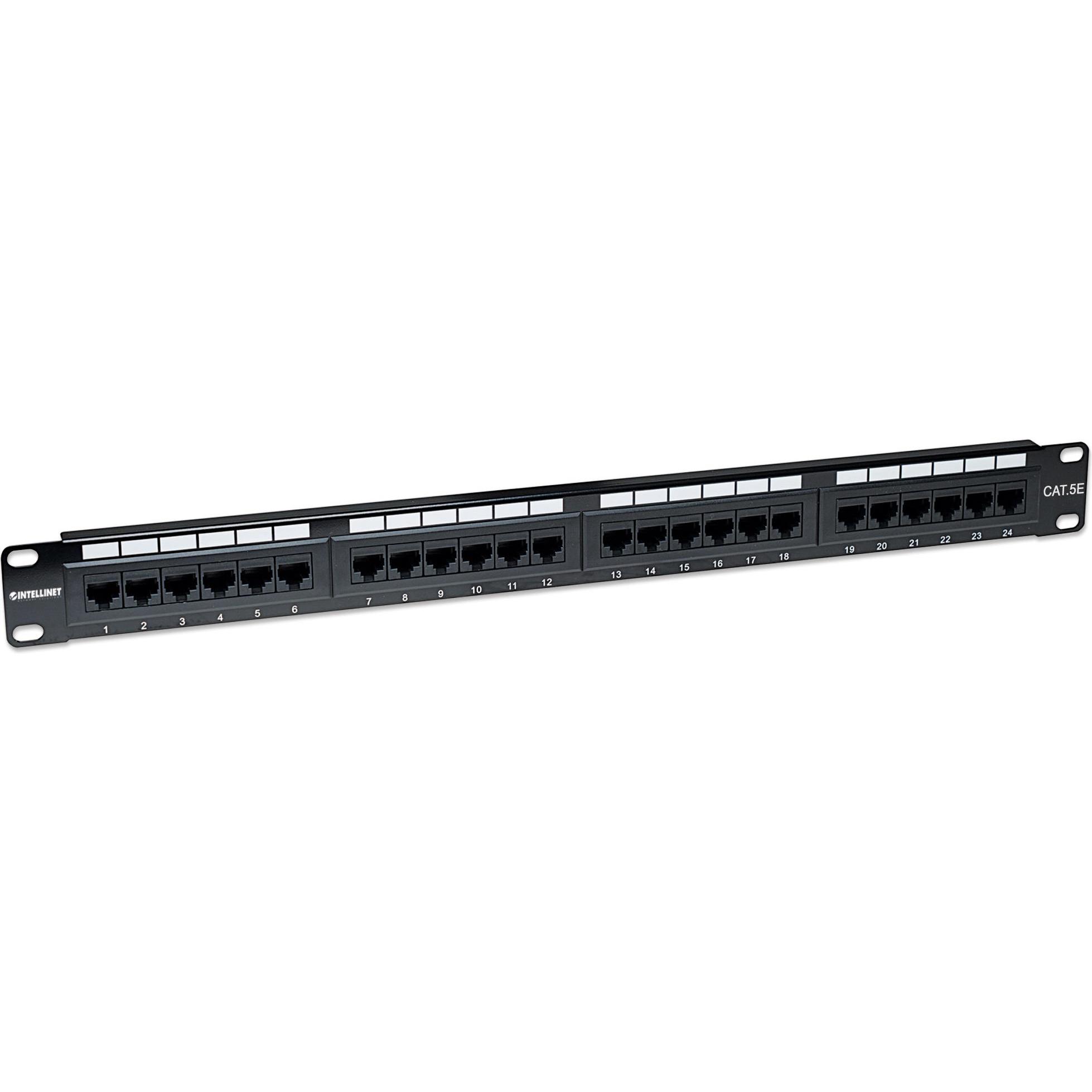 Intellinet Cat5e Patch Panel, Server Zubehör, Schwarz
