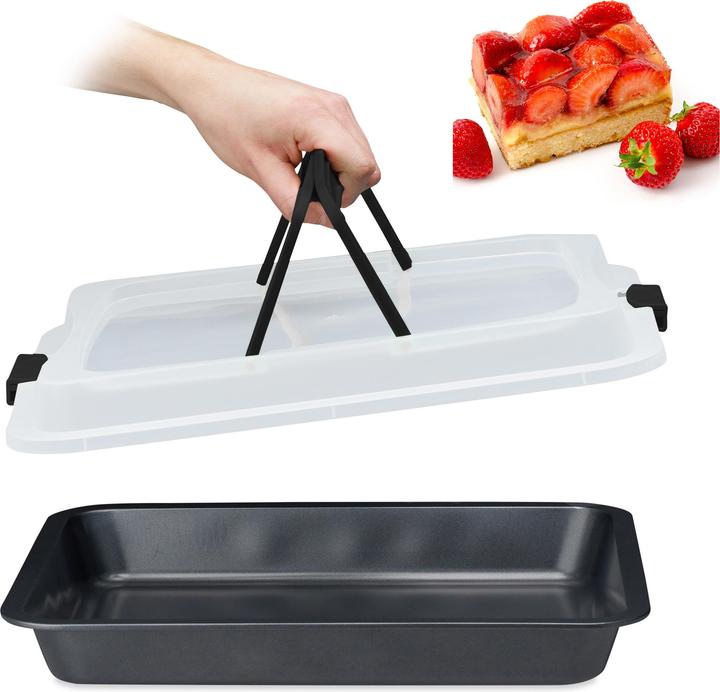 Image du produit Relaxdays Plaque de cuisson avec couvercle 3in1