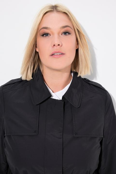 Produktbild Ulla Popken Trenchcoat, A-Linie, Hemdkragen, Bindegürtel (46, 48)