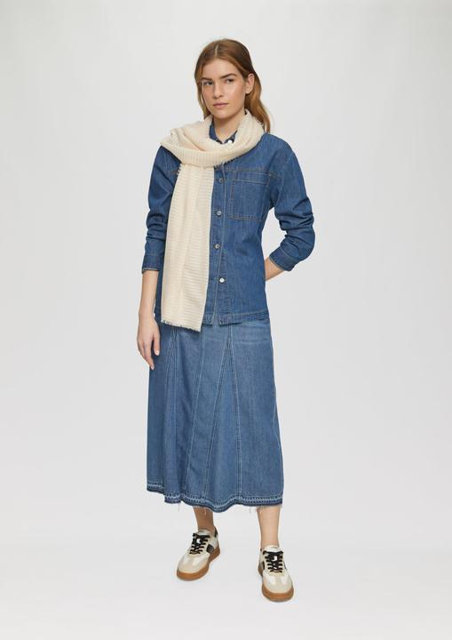 Immagine prodotto s.Oliver Tuch Gestreifter Schal aus Webware mit Fransen