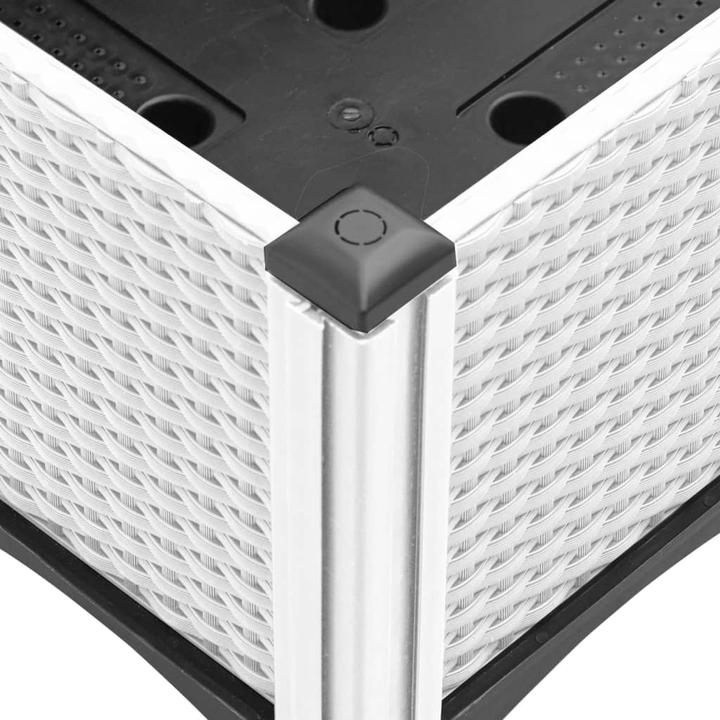 Image du produit vidaXL Bac à plantes avec treillis PP