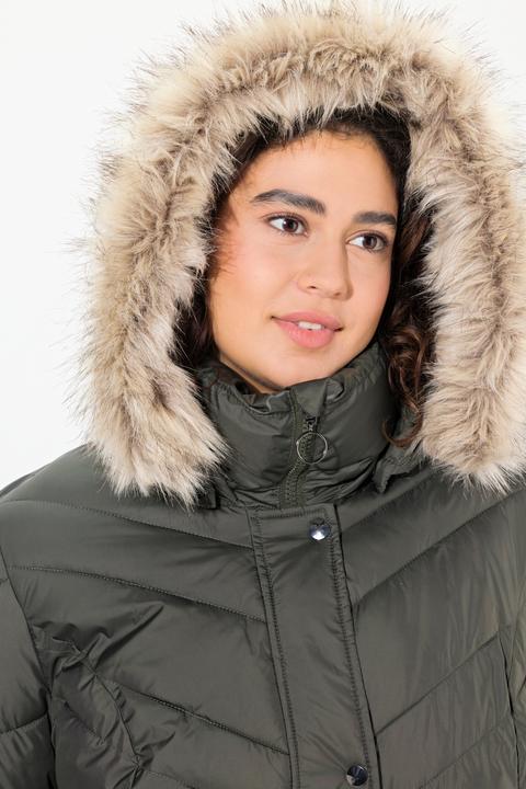 Produktbild Ulla Popken Puffer-Mantel, Kapuze abnehmbar, Stehkragen, Zipptaschen (46, 48)