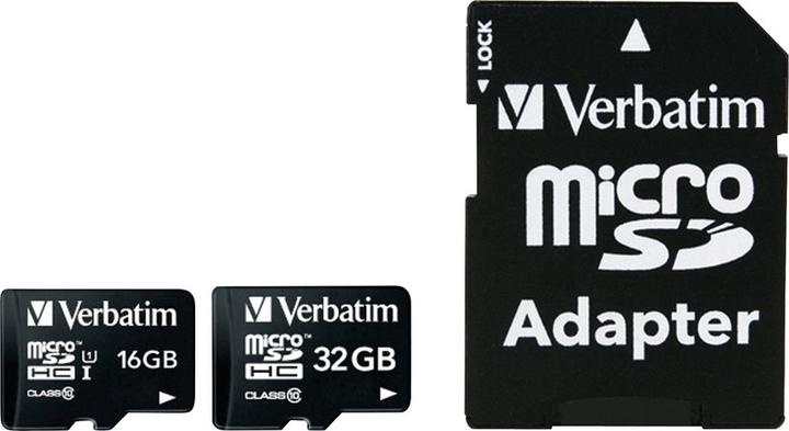 Productafbeelding Verbatim Micro SDHC-kaart klasse 10 (32 GB, microSDHC, U1, UHS-I)