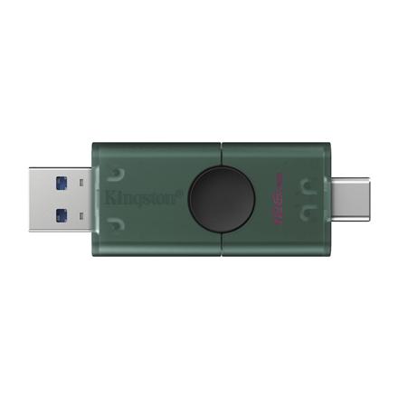 Actual product image Kingston 128GB USB-A + USB-C 3.2 Gen 1 DataTraveler DuoG2 (128 GB, USB-A, USB-C)