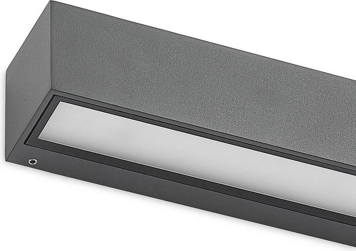 Image du produit Arcchio Lengo Applique murale LED CCT 50cm, 1-flamme graphite (1175 lm)