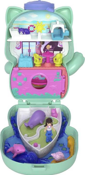 Actual product image Polly Pocket sailor cat casket