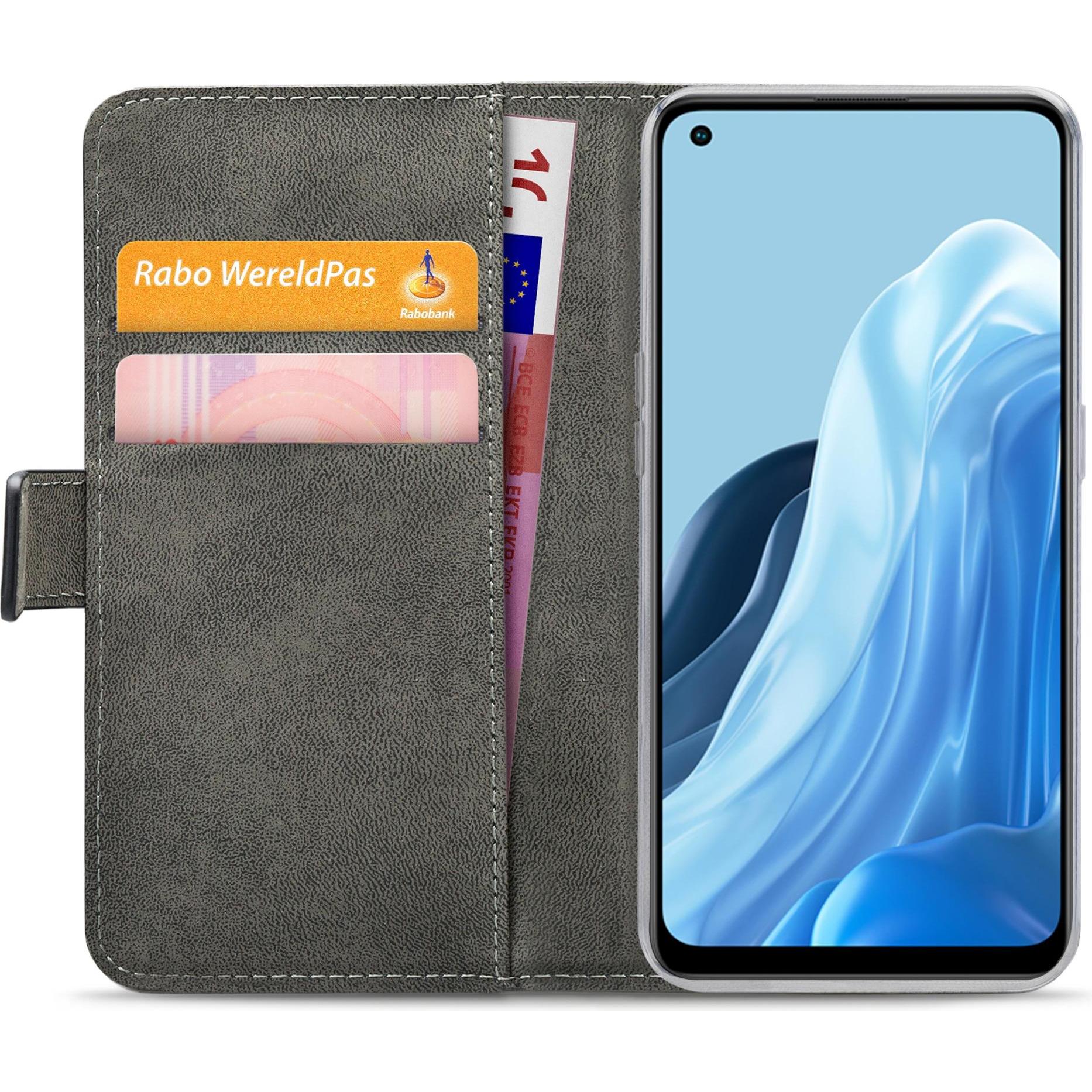 Mobilize Klassische Gelly-Geldbörse (Oppo Reno 7 Lite), Smartphone Hülle, Schwarz