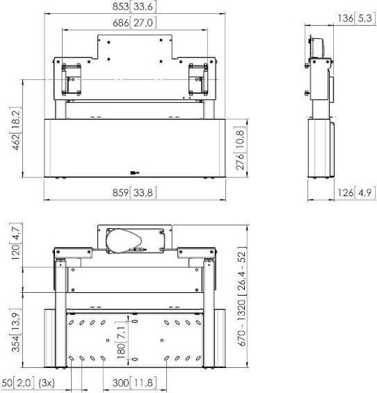 Actual product image Vogels PFWE 7150 - Mounting kit (wall mount) for flat panel display - Silver - Screen (Various)