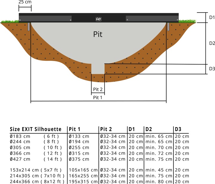 Actual product image Exit Silhouette (183 cm)