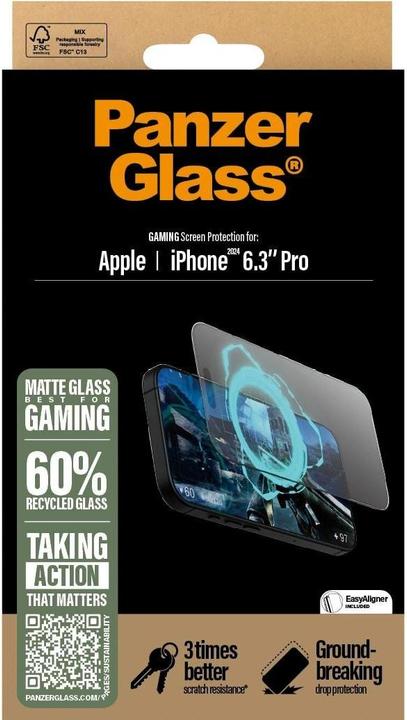 Image du produit PanzerGlass Gaming UWF (1 pièce(s), Apple iPhone 16 Pro)