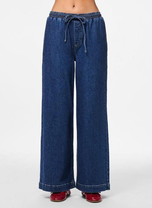 Immagine prodotto Pieces PCSILKE MW PULL-UP Wide Fit Jeans (S)