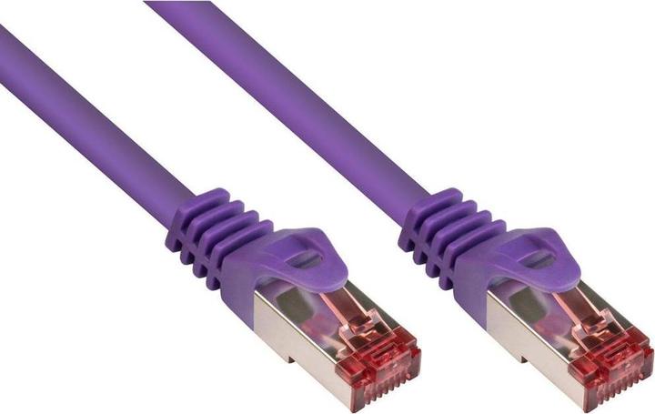 Immagine prodotto Varia SO-36409 - Patchkabel Cat.6a, S/FTP, 0.15m, violett (S/FTP, CAT6, 0.15 m)