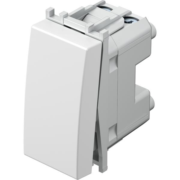 TEM COMMUTATORE 16AX 1M PW / TEMCAT SM60PW-U MODULO SM60PW-U, Pulsante + Interruttore, Bianco