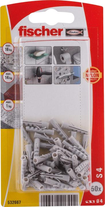 Produktbild Fischer Dübel S 4 K (50) (50 Stk.)