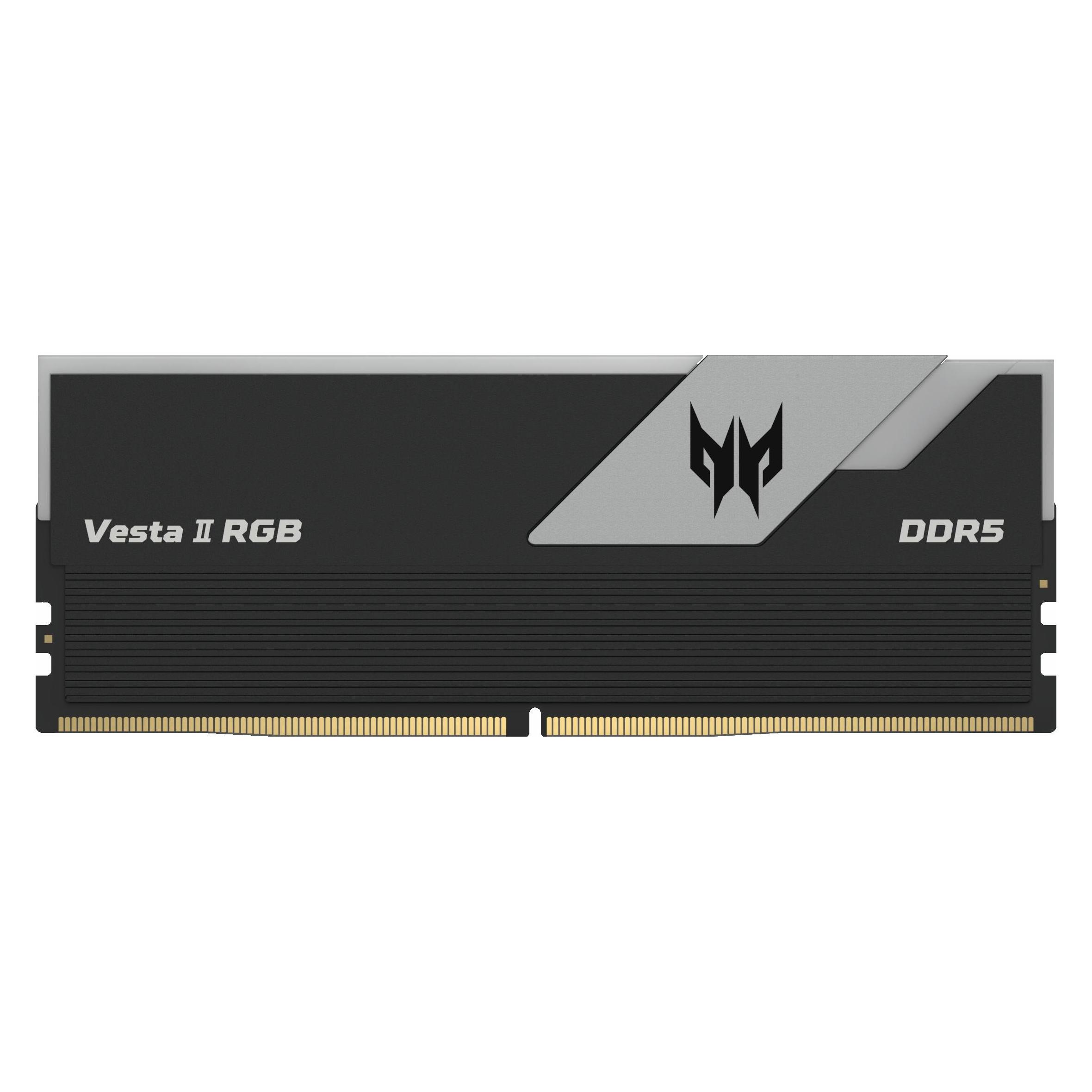 Acer Predator Vesta II RGB (2 x 16GB, 6000 MHz, DDR5-RAM, DIMM), RAM, Schwarz