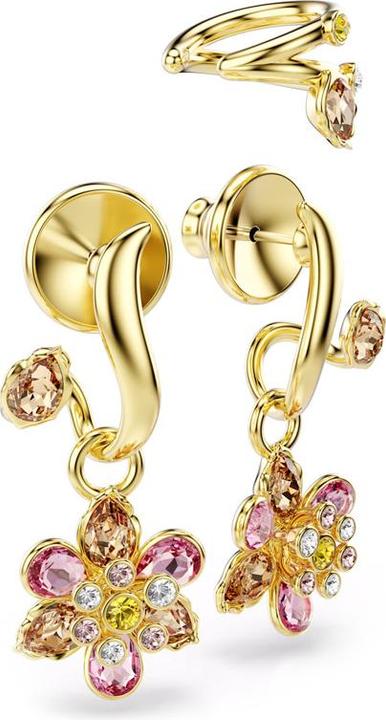 Image du produit Swarovski Idyllia Ohrringe Set Verschiedene Schliffe Blume Mehrfarbig Goldlegierungsschicht (Métal Swarovski)