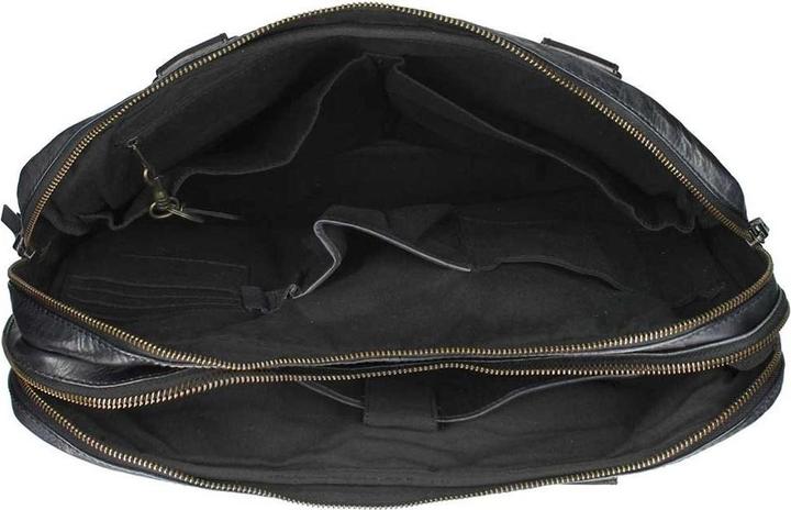 Produktbild Bear Rock Design Leandro Leren Laptoptas - 15 inch - Zwart (15")