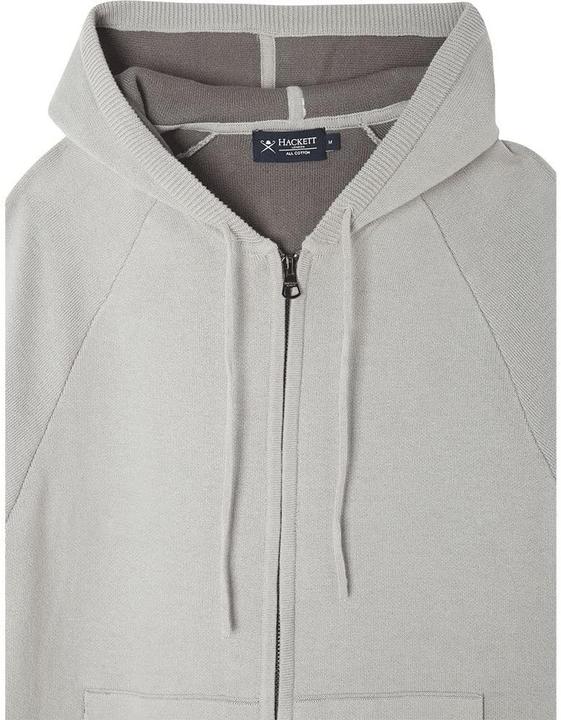 Produktbild Hackett Mens DF Knit Hoodie Pullover Sweater, Stone/Grey, XS (XS)