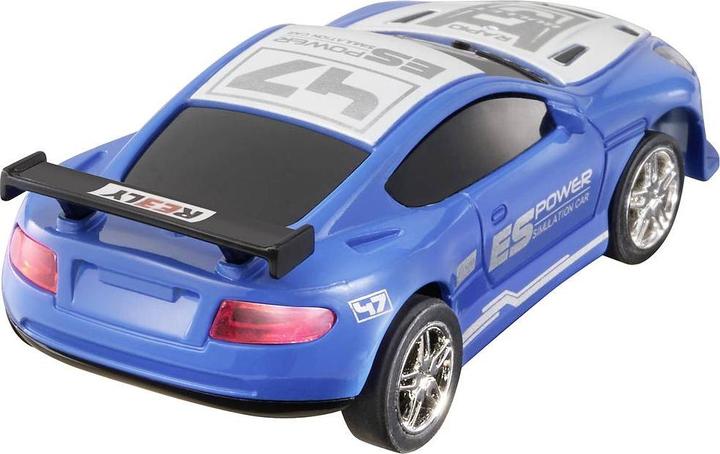 Actual product image Reely Mini Racer Blue-White Brushed 1:64 RC model car electric road model Hec (RTR Ready-to-Run)