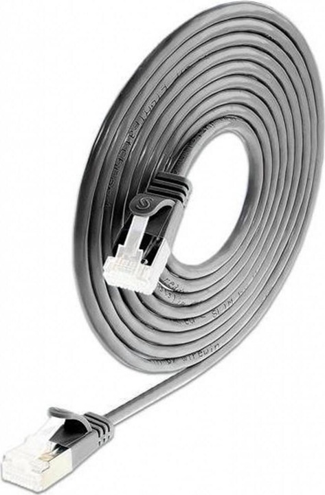Produktbild Wirewin Slim Patchkabel: U/FTP,5.0m,schwarz (U/FTP, CAT6a, 5 m)