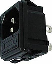 Velleman Male Power Socket, Chassis Type With Fuse