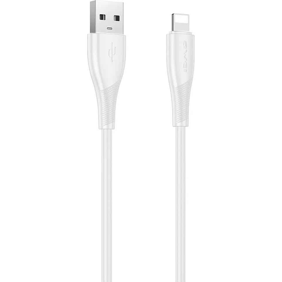 Awei Kabel CL-182L USB-A na Lightning biały, Cavo USB