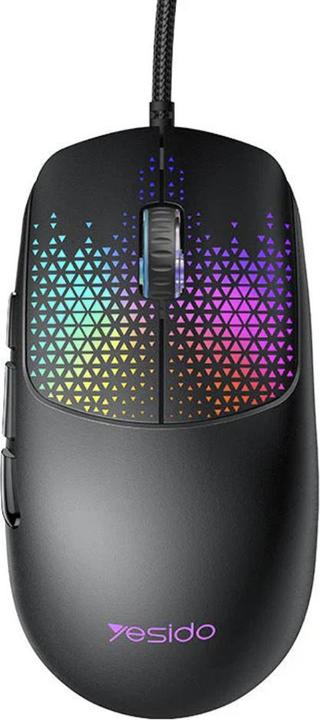 Yesido Wired Gaming Mouse KB32, RGB, 7200DPI, Black (Cable)