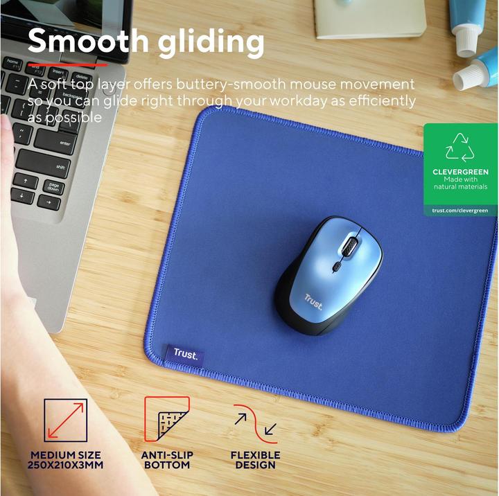 Produktbild Trust Boye Mouse Pad Eco Blue (M)