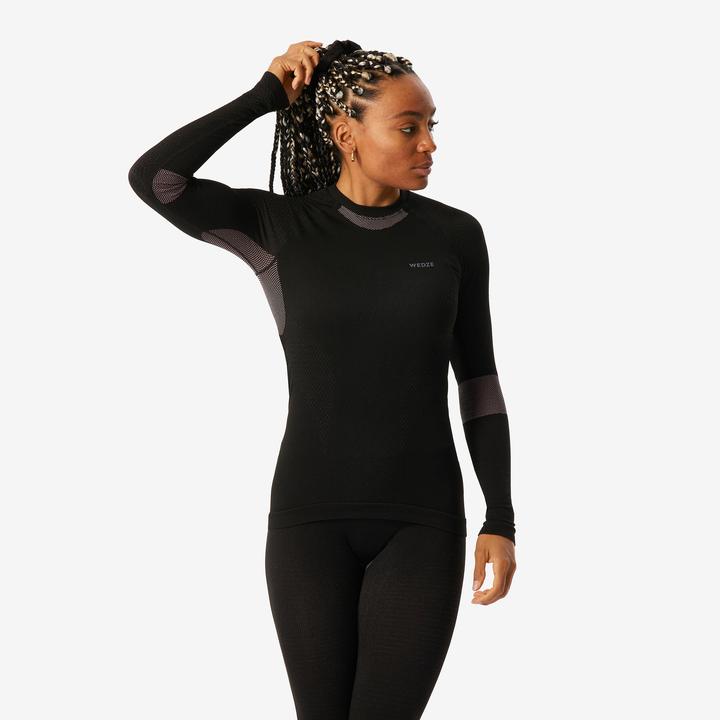 Produktbild Wedze Skiunterwäsche Funktionsshirt Damen Seamless - BL500 I-Soft rosa/schwarz (M)