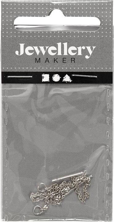 Produktbild Creativ Company Ohrringe aus Kette versilbert, 1 Paar (Metall)