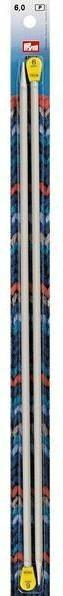 Produktbild Prym Stricknadeln 6.00 mm, Alu, 2 Stück, Grau