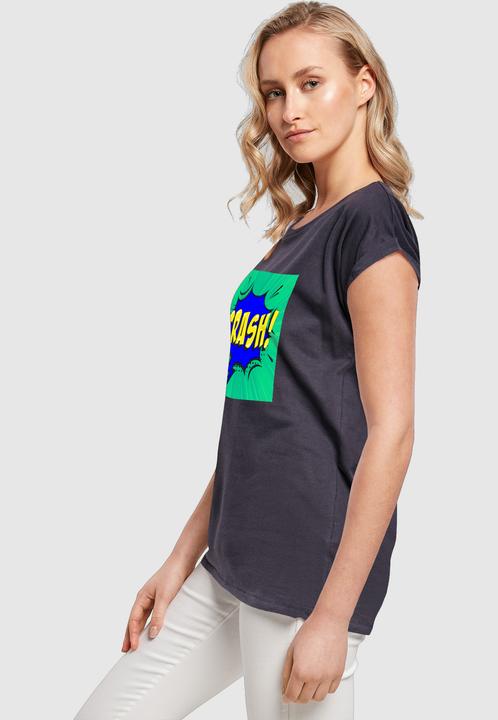 Produktbild Merchcode Ladies CRASH Comic Extended Shoulder Tee - 112985 (S)