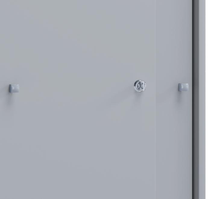 Produktbild VCM Holz Büroschrank Aktenregal Lona 3 Fächer Schiebetüren (70 x 40 x 111 cm)