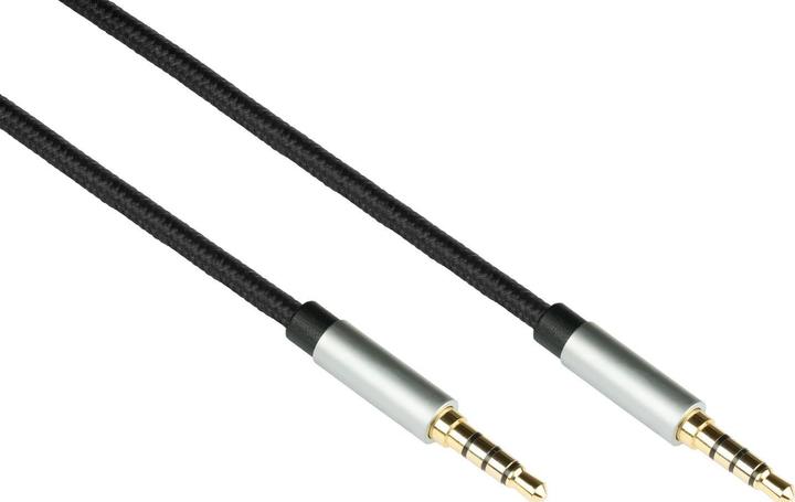 Immagine prodotto Python Cavo di connessione audio di alta qualità, spina jack a 4 pin da 3,5 mm su entrambi i lati (0.50 m, Connettore da 3,5 mm (AUX))