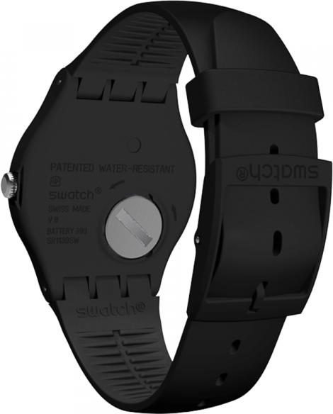 Actual product image Swatch Mono Black (Analogue wristwatch, Swiss made, 41 mm)