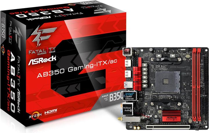 Produktbild AsRock Fatal1ty X370 Gaming-ITX/ac (AM4, AMD X370, Mini-ITX)