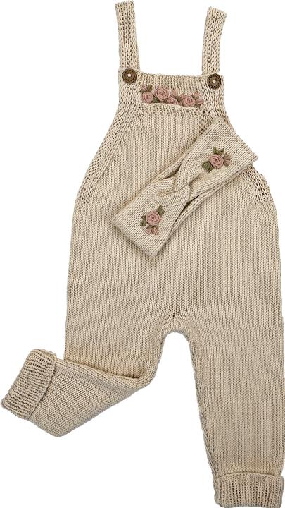 Produktbild Zemabell Premium Strick-Latzhose"flowery" (68, 74)