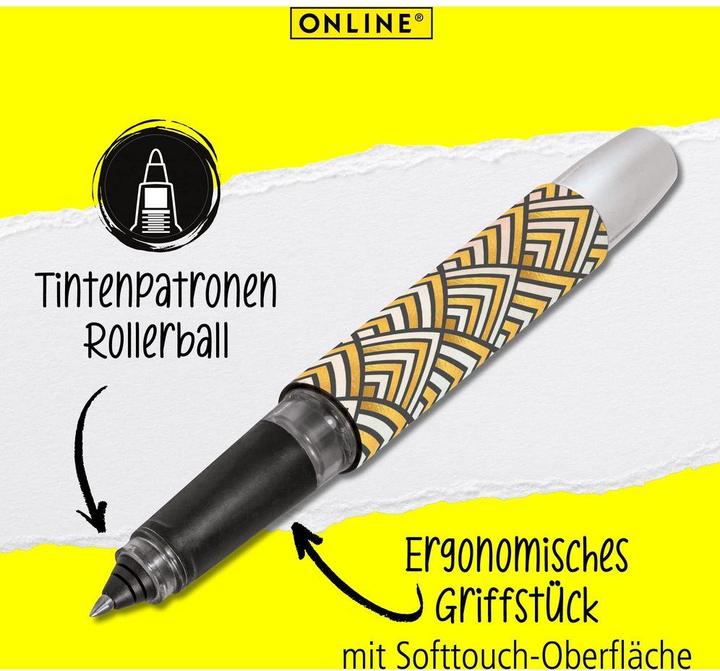 Produktbild Online CAMPUS PASTEL STYLE - Rollerball (Gelb, Golden Squares)