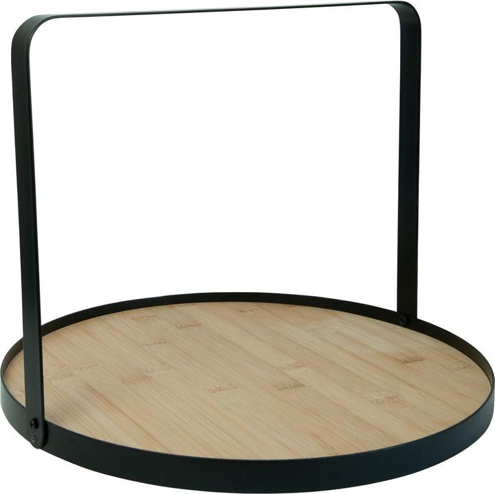 Natura Punto Serving Tray Wood and Metal