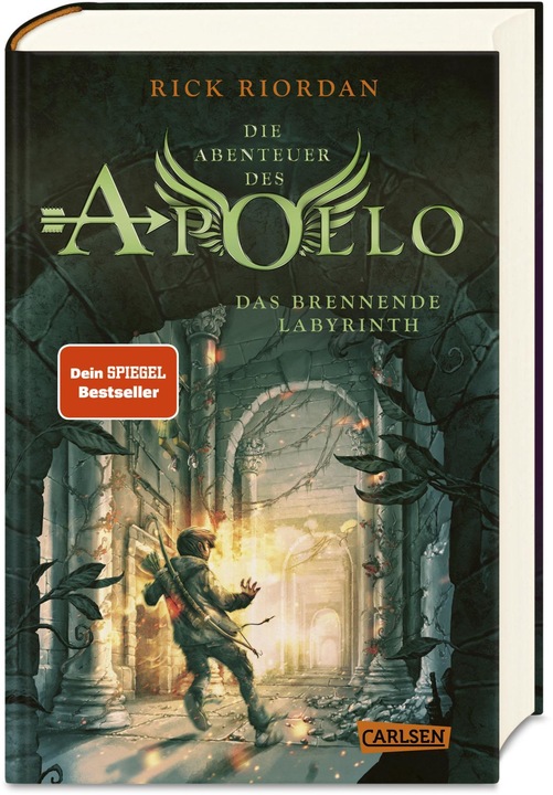 Actual product image The Adventures of Apollo 3: The Burning Labyrinth (Rick Riordan., German)