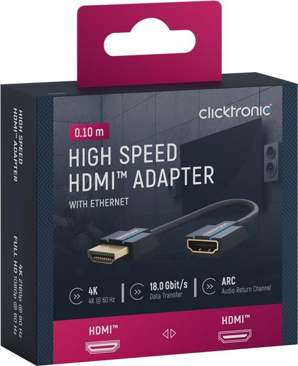 Produktbild Goobay Clicktronic HDMI Flexadapter 0.1m (0.10 m, HDMI, 1.4)